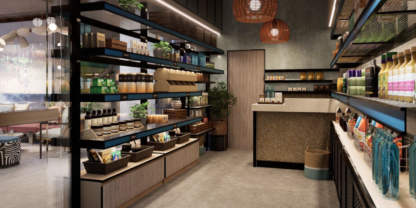 Grab & Go: food and drinks to take away.